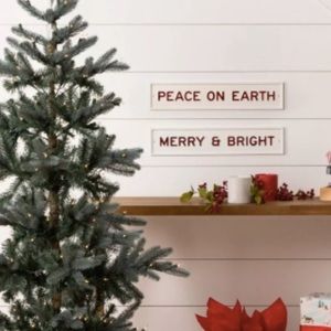 Hearth & Hand Holiday Decor Merry &Bright wall sign only